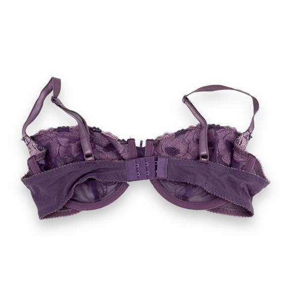 Rene Rofe Bra Women's 36C Purple Lilac Lace Wired - Picture 2 of 6